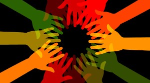 Our team working together